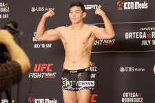 정다운 205.6파운드 계체 통과…17일 UFC 랭킹 진입 도전
