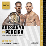 [오피셜] 아데산야 vs 페레이라, 11월 UFC 281 타이틀전