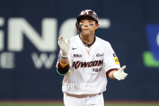 [포토S] 김태진, 우리가 앞서간다!