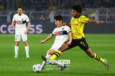 이강인 평점 3점…챔스 두 경기 연속 선발 68분 출전, PSG 도르트문트와 1-1 무 간신히 16강