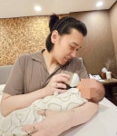 '10년 만에 아빠된' 성민, '아들 바보' 됐네…子 품에 안고 미소