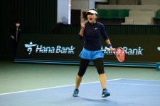 [코리아오픈] 주 린, 강서버 쿨리코바 꺾고 WTA 투어 첫 결승행