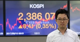 코스피, 北도발에도 외인·개인 매수 2380선 탈환