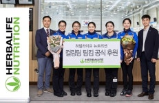 한국허벌라이프, 여자 컬링 팀킴 체력관리 돕는다