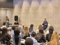 [포토] 뮤지엄 산서 기자회견 하는 우고 론디노네