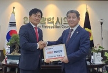 박용철 강화군수 예비후보, 정해권 인천시의회 의장에게 현안 전달