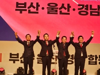 국민의힘 당대표 후보 김문수·장동혁·안철수·조경태