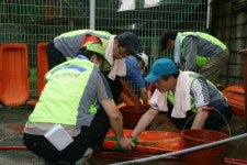 국토부 임직원, 광주 곤지암 수해지역 복구 지원