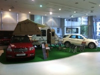 벤츠 딜러 더클래스 효성, 전시장에 오토캠핑 존 설치