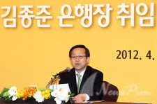 [포토] 김종준 하나은행장 취임 기자간담회
