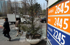 [포토] 보통휘발유 가격이 리터당 2445원