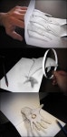 연필로 그린 3D 그림, 신기한 기법으로 착시 효과 극대화