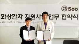 인체조직기증지원본부-한강수병원, 화상환자 지원