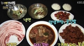 생생정보통 15000원 돼지갈비 무한리필 냉면에 양념게장도 공짜