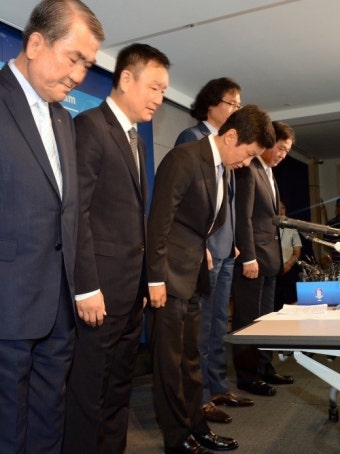 정몽규 회장, 홍명보·허정무·황보관 줄이은 사퇴에 