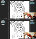 마리텔 이말년, 서유리 초상화 후보정 깨알 웃음...이렇게 이마에 이름을 쓰면 된다