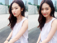한보배, 무표정+미소 미모는 열일중…더워서 멍 때리다 베시시 웃다