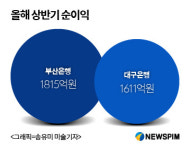 대구은행, 부산은행 벽 절감..순익 200억 뒤져
