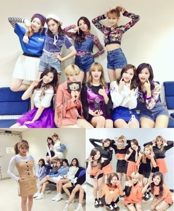 '인기가요' 트와이스, 1위 인증샷 공개…