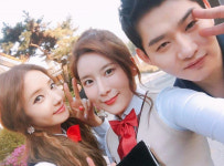 한채영, 장진영×김화영 쌤과 뮤직비디오 촬영 중 멋쟁이들