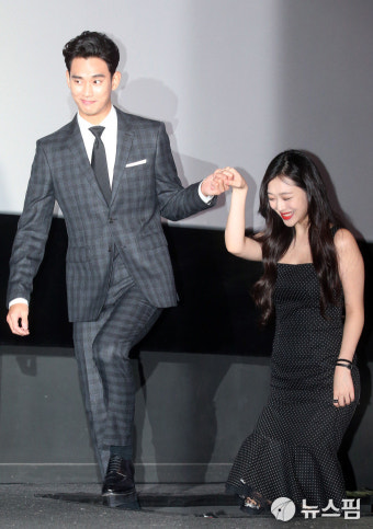 [뉴스핌 포토] '1인 2역' 김수현·'파격 노출' 설리...'리얼'