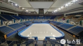 [포토] ‘빙판 위 스릴만점 레이스’ 쇼트트랙 경기장 아이스아레나