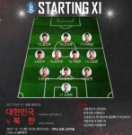 진성욱·김민우·이재성 스리톱... 한국 vs 북한 선발명단 발표(동아시안컵 남북 축구)