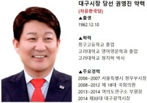 [프로필] 한국당 권영진, 대구시장 당선 확실