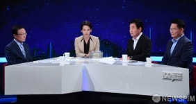 [사진] '100분 토론' 출연한 민주당 대표 후보들