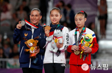 [아시안게임 5일째] 한국, 여서정·이대훈 등 金 5개... 축구는 우즈벡과 8강