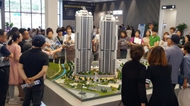 GS건설, 여수 웅천자이 더스위트 견본주택 주말동안 고객 몰려