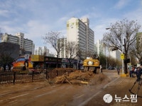 복구 분주한 백석역...“난방·온수 공급중...배관 교체 2주 소요”