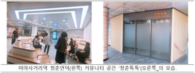 미아사거리역 청춘 테마역으로 재탄생