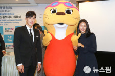 [광주세계수영] '홍보대사' 박태환·안세현·성훈 총출동, 붐업
