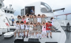 완도해경, 옥토 어린이집 아이들에게 경비함 승선 체험 제공
