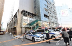 [사진] 제일평화시장 화재 현장 출입 통제