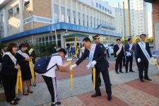 무안군, 학교주변 민·관·경 합동 교통안전 캠페인 실시