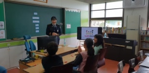 경찰, 전교생 3명 여자도 소라初 찾아 학교폭력대처 교육