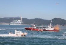 사천시, 유람선 좌초·기름유출 등해양사고 복합재난 대응 훈련