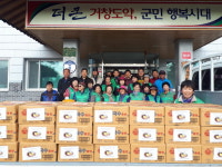 거창군 가조면 새마을협의회, 경로당에 국수 전달