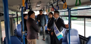 민형배 광산을 예비후보, 마을버스 기사들 찾아 경청유세