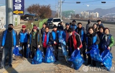 동두천시 상패동 행정복지센터, 설맞이 환경정화활동 실시
