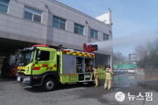 영동소방서, 조연차 장비조작능력 숙달훈련 실시