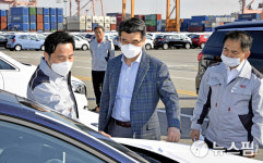 송호성 기아차 사장, 평택항 방문 체질 개선·선제적 대응