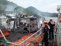 경남 고성 동화마을 해상펜션 화재···인명피해 없어