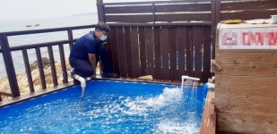 포항해경, 바닷물 몰래 사용한 펜션업체 무더기 검거