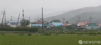 물 빠진 철원 이길리 마을