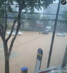 광주역 열차 운행 중단…월곡천교 침수