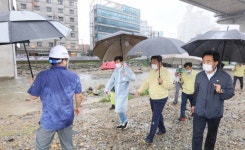 백군기 용인시장, 신갈천·기흥호수 현장점검 안전 당부