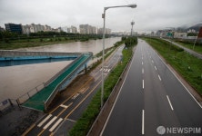한산한 모습 보이는 동부간선도로